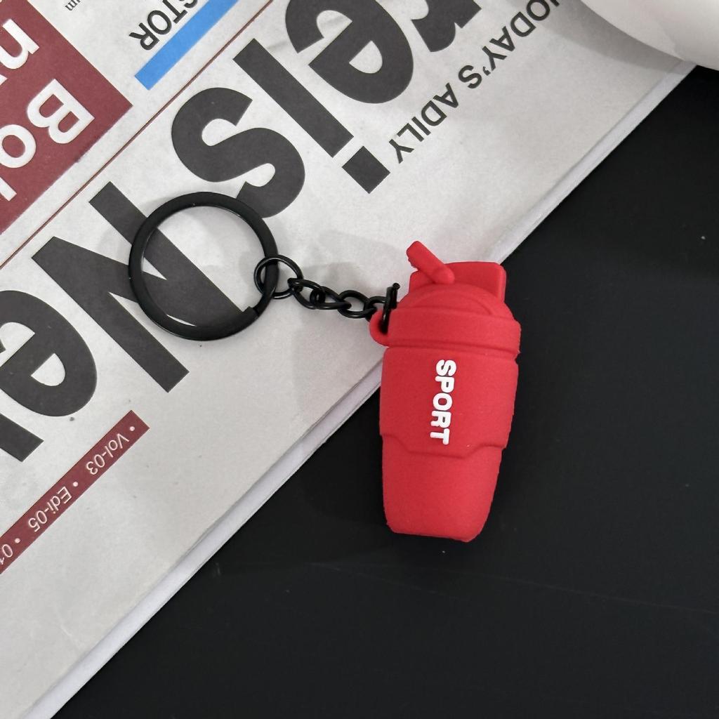 Fitness Series Gummi-Schlüsselanhänger: Hantel- & Kurzhantel-Anhänger für Geschenke