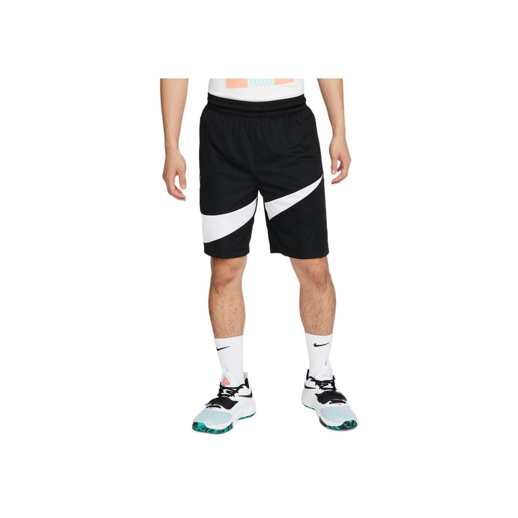 Nike Colorblock Large Logo Print Elastic Waist Casual Shorts Men Bottoms Black DQ1169-010
