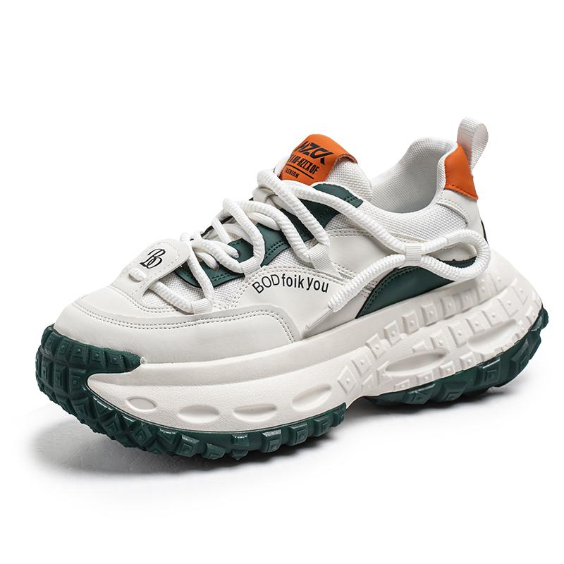 Men's hiking shoes new large size fashion casual sports shoes men's overalls thick sole sneakers breathable running men's shoes