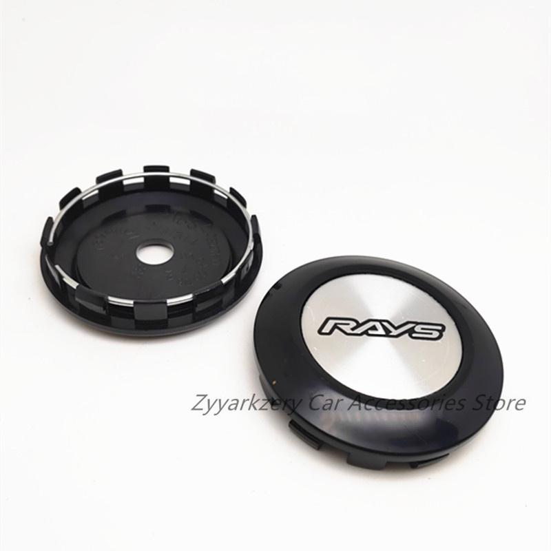 AAYP1 4pcs Volk VR Rays Racing 76mm 73mm Wheel Caps Car Center Hubcaps TE37SL Rims ABS Cover Car Styling