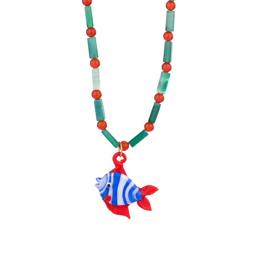 Multifuntional Fish Necklace Adjustable Chain Necklace Elegant Pendant Necklace Alloy Texture Suitable for Everyday