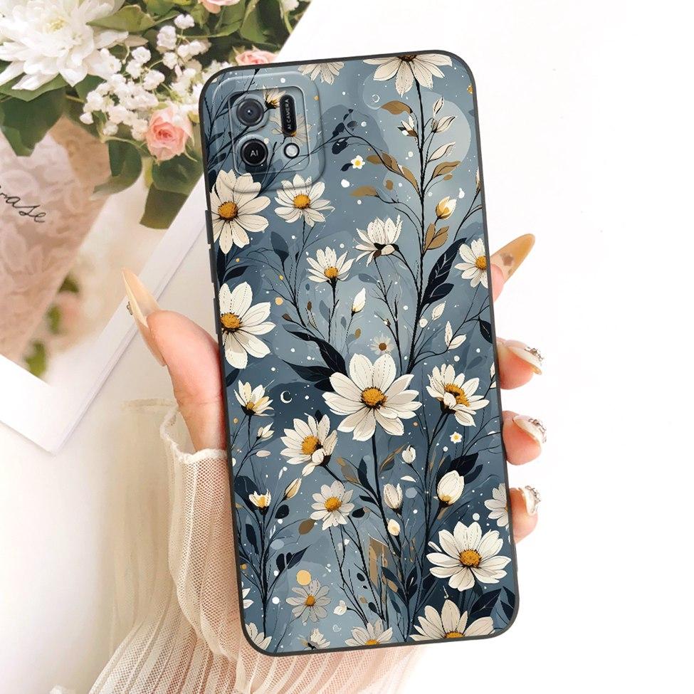 For Oppo A16k CPH2349 Casing For Oppo A16e CPH2421 Cover Fashion Cartoon Cute Funny Painted Silicone Phone Case