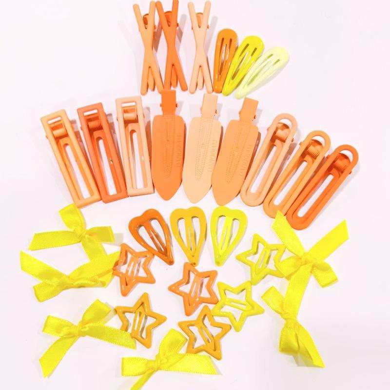 Set of 50 Pink Cute Hair Clips – Sweet Girly Bangs Clips, Japanese Cartoon Hair Accessories