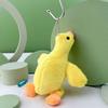 Internet Celebrity Big Goose Plush Keychain – Cute Cartoon White Goose Pendant Doll