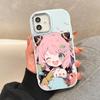 Pro OPPO A16 A38 A57 A58 A74 A78 A98 Reno8T Reno13F Realme C25S C53 C65 Kreslená černá kočka stříbrný okraj měkký tekutý silikonový ochranný kryt
