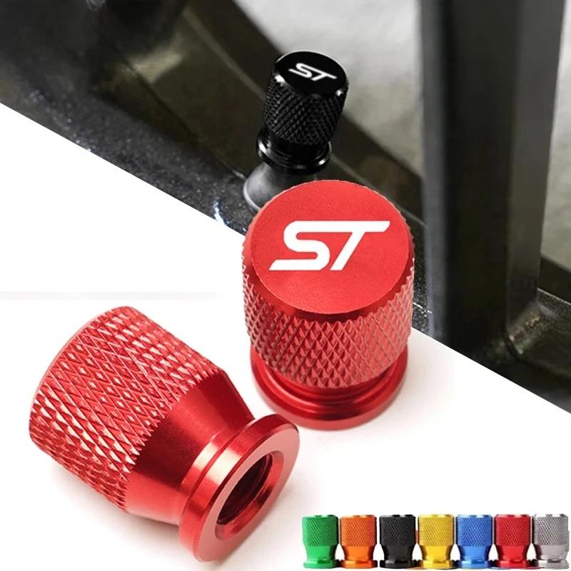 Car Accessories Wheel Tire Valve Airdust Waterproof Caps Tyre Stem Covers For Ford ST FOCUS 2 3 Mondeo Fiesta Kuga MK2 MK3 MK4