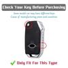 4 Buttons TPU Flip Key Case Cover for KIA Sportage R Stinger GT Sorento Ceed Cerato Forte -Full Protection Key Fob Accessories