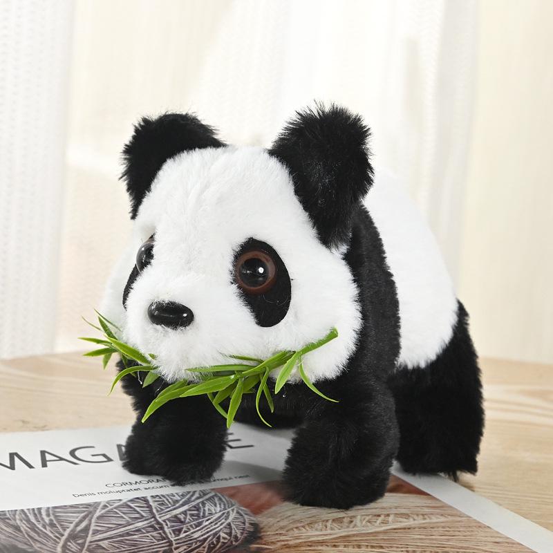 Electric Plush Panda Toy: Walking, Tail-Wagging, Music-Playing Pet for Kids