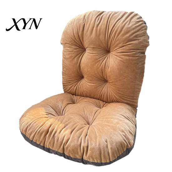 Plush Seat Cushion for Long Sitting Chair with Back Support, Desk Dorm Room Pad Ties, Non-slip Office Dining And Gaming Chairs Comfortable Study