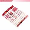 6 Stücke Kosmetik Professionelle Holz Lipliner Wasserdicht Lady Charming Lip Liner Weichen Bleistift Make-Up