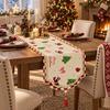 Santa Claus Christmas Table Flag Tree Xmas Tablecloth Christmas Table Runner  Dining Table