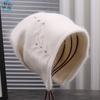 Fashion New Solid Color Knitted Warm and Comfortable Stacking Hat Rhinestones Embellished Simple Temperament Wool Hat