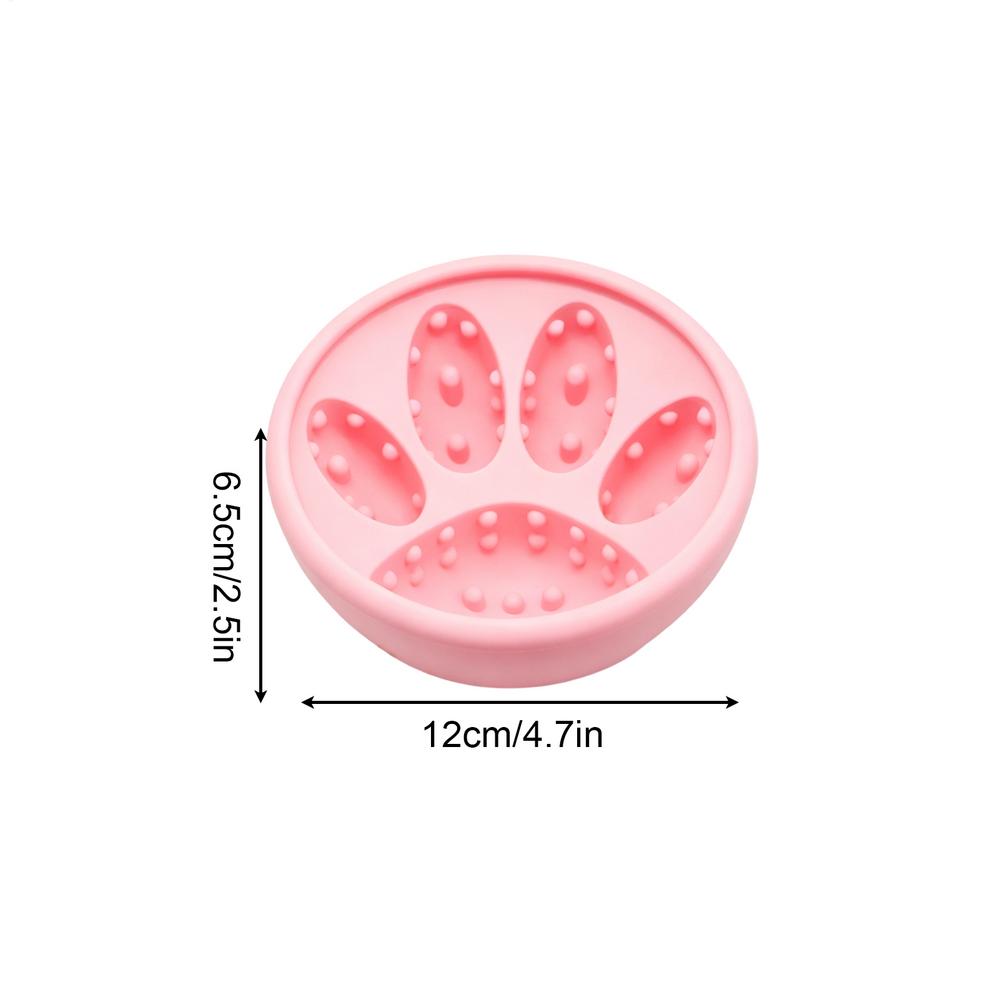 Dog Licking Bowl Silicone Anti-Tip Non-Slip Interactive Toys Licking Bowl For Dogs For Treat Dispensing Enrichment Play Training розовый