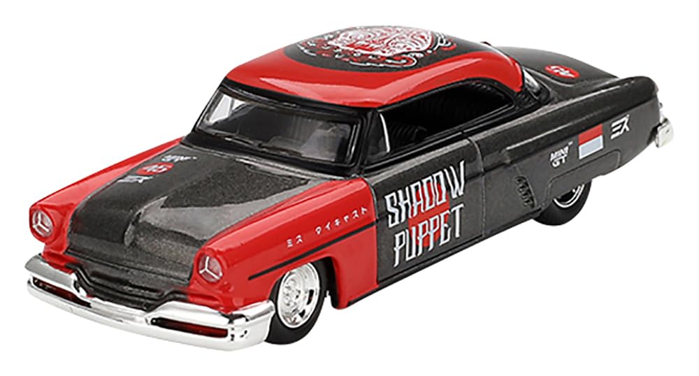 

MINI GT Lincoln Capri Хот-род 1954 Теневая кукла MINI GT x Mizu Литой 2024 Готовое изделие 1/64 (Левый руль) MGT00874-BL