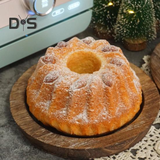 Non-Stick Cake Mold 9.5 Inch Round Carbon Steel Fluted Tube Pan for Pound Cakes Baking Mold for Jello Gelatin Chocolate Pudding Heavy Duty Bakeware