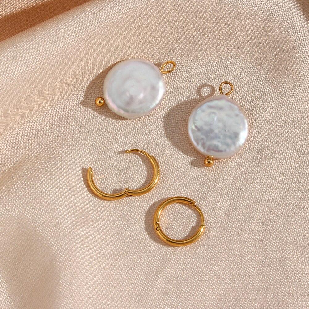 2022 Spring Summer Must Have Single Item Natural Freshwater Pearl Pendant Earring Round Baroque Pearl Jewelry For Ladies