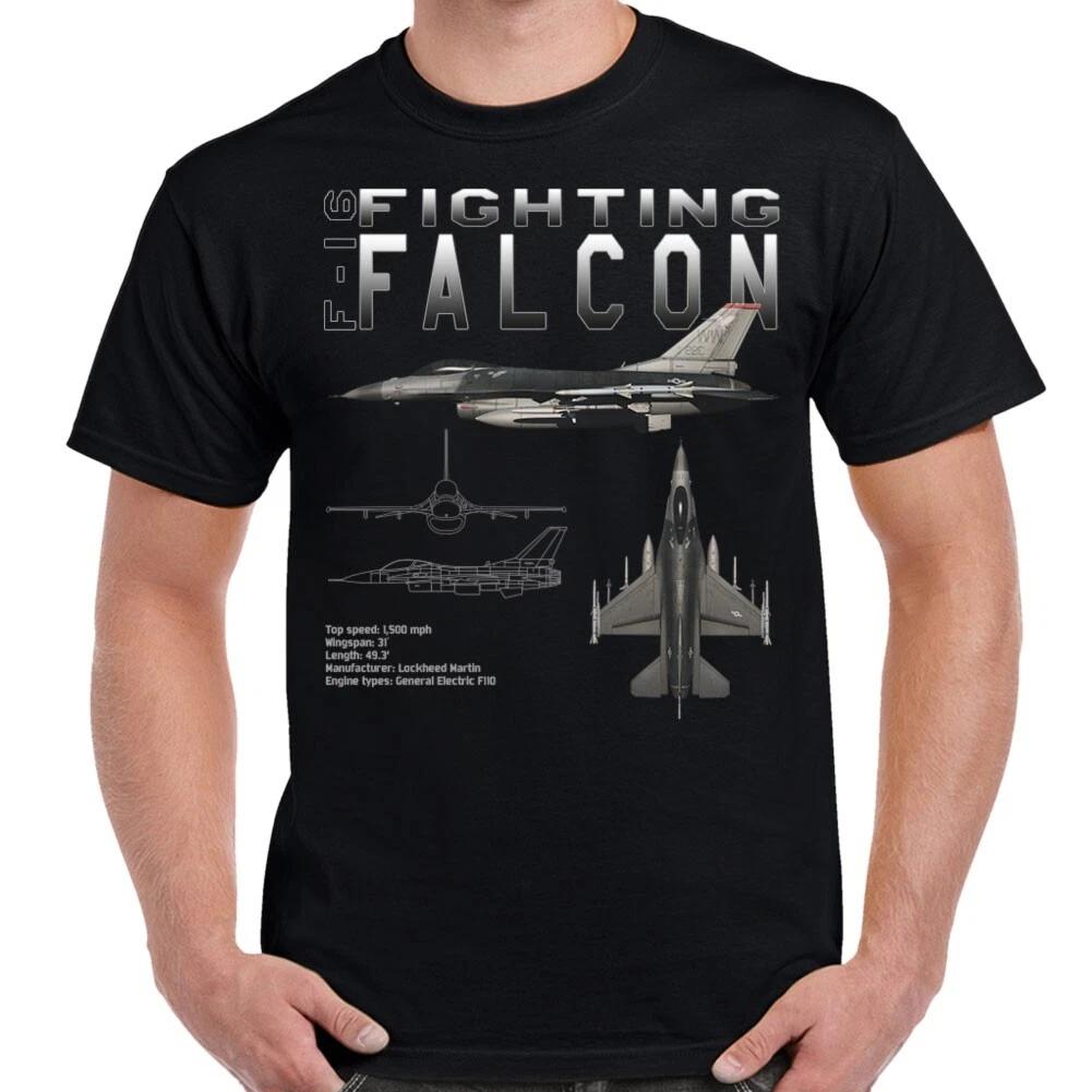 F-16 Fighting Falcon Schematic Custom Men s T-Shirt M