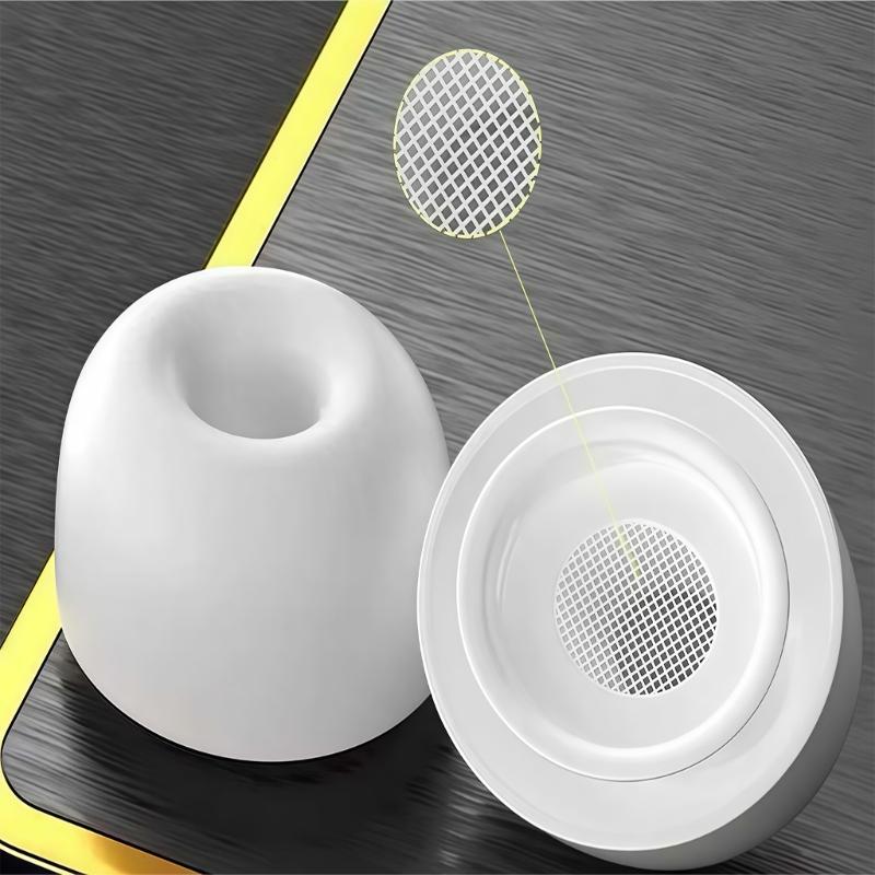 3Pairs Replacement Silicone Ear Buds Tips Featuring Dust Mesh Protections for Pods 3 Improved Auditory and Secure Wear