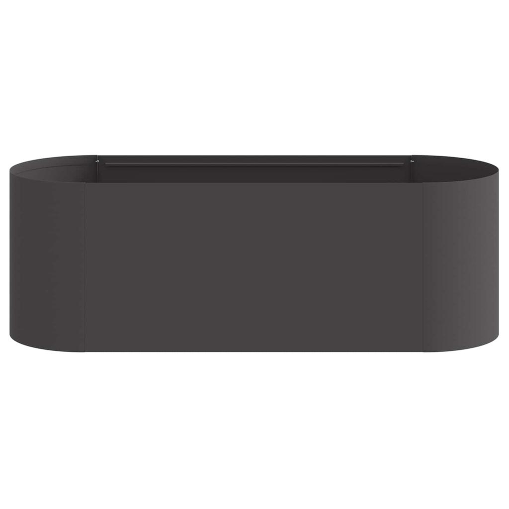 Raised Garden Bed Black 120 X 40 X 40 Cm Steel