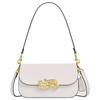Harper 24 Metal Hardware Detachable Handle Shiny Refined Calfskin Crossbody Shoulder Bag Medium Women Bags Chalk-White CCE65-IMCHK