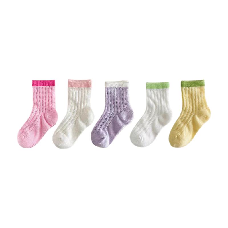 

5/3 пары детских носков с пузырчатым двойным слоем для девочек, хлопковые, однотонные, дышащие, удобные, не скатывающиеся, полуноски для девочек XL(8-12 years old)