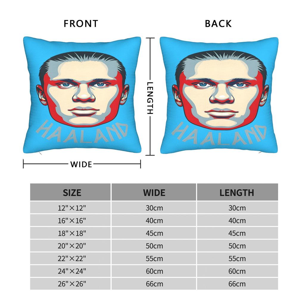 Pillow Case Erling Haaland Norway Design Pillow Cover For Living Room Chair Funny Pillowcases