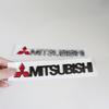 cxwklz1 15.2x2cm Metal 3D Letters Sticker for Mitsubishi Lancer 9 Pajero ASX Outlander Eclipse Galant Mirage Car Side Trunk Badge Emblem