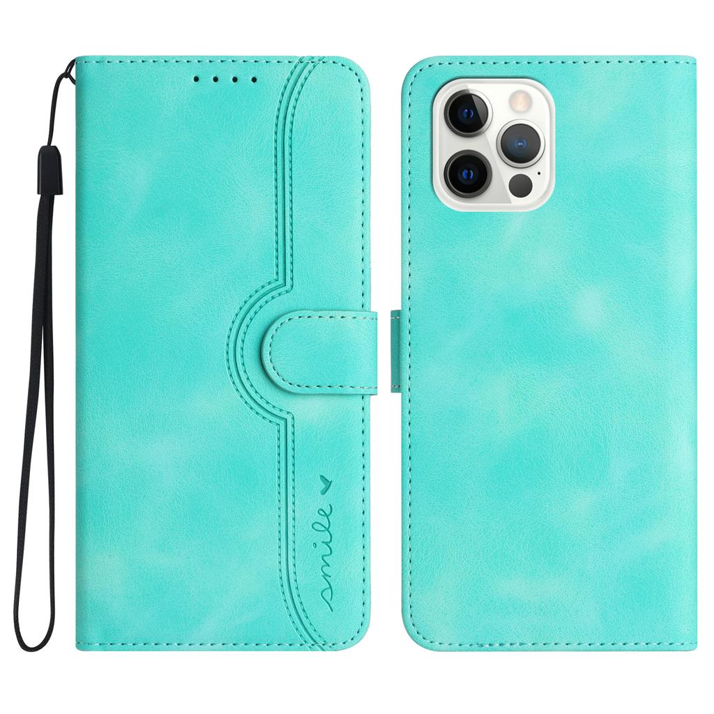 Rändelndes Lächelndes Gesicht PU Leder Brieftasche Kartentasche Handyhülle für iPhone 6,7,8 Serie,iPhone X Serie,iPhone 11,12,13,14,15 Serie,SE Serie