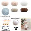 Christmas Crochet Girls Set Amigurumi Handmade Knittin Doll DIY Hook Materials Kit For Christmas Decoration Crafts Child Gifts