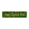 16x4In 2D Flat Classic Santa Aluminum Sign Custom Text Christmas Wall Decor