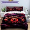 3pcs Duvet Cover Set (1*Duvet Cover + 2*Pillowcase, Without Core),Manchester United F.C Print Bedding Set, Bedroom Decor, All‑Season, Birthday Gift