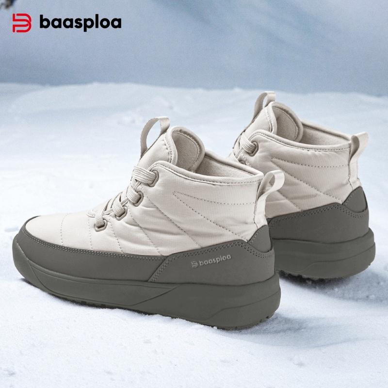 Women's snow boots outdoor waterproof non-slip warm short boots women's  casual hiking shoes cold-proof boots wool lining short barrel winter boots