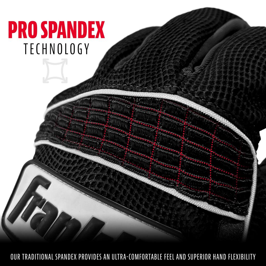 Franklin Sports Adult MLB Neo Classic II Series Batting XL Gloves, Black,