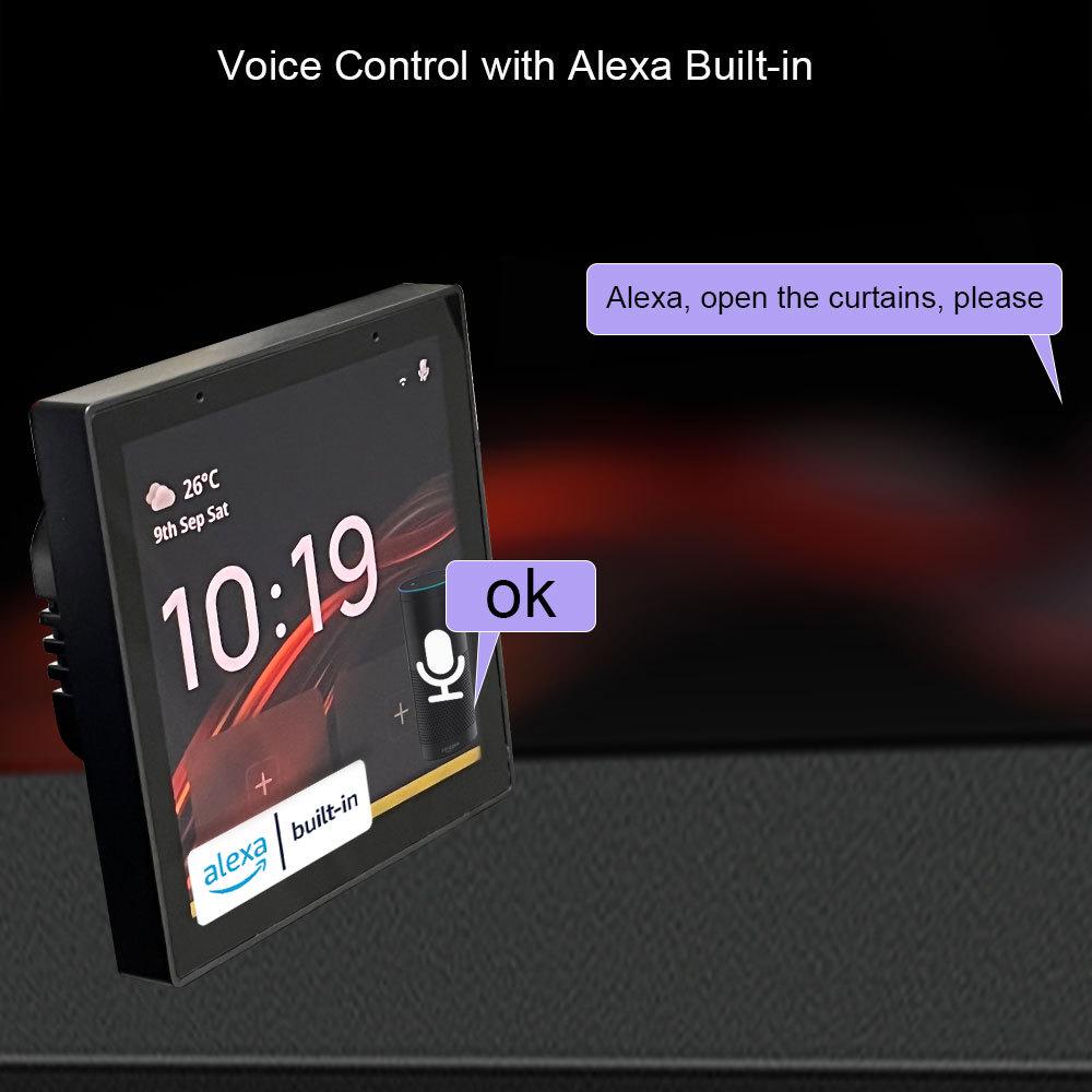 Graffiti Smart Home 4\" Control Screen with Zigbee Gateway & Alexa Speaker