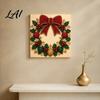 Progetti Artistici per Alleviare lo Stress Kit Perle Finte di Natale Pittura Capanna Innevata di Babbo Natale Kit Artigianale 3D Scintillante con Perline Fai da Te per Adulti Parete per le Festività Invernali di Casa