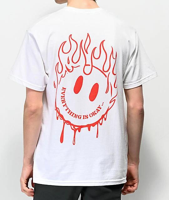 ALAB A-Lab Mens Everything Is Okay..White Tee Shirt New S, M, L, XL L