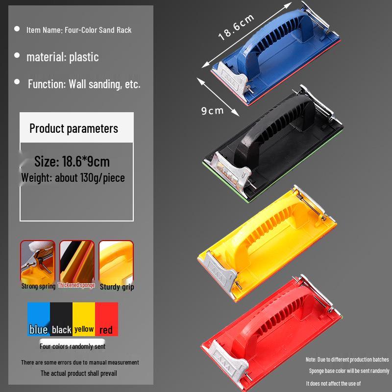 Sponge Handheld Sandpaper Holder for Wall and Corner Sanding