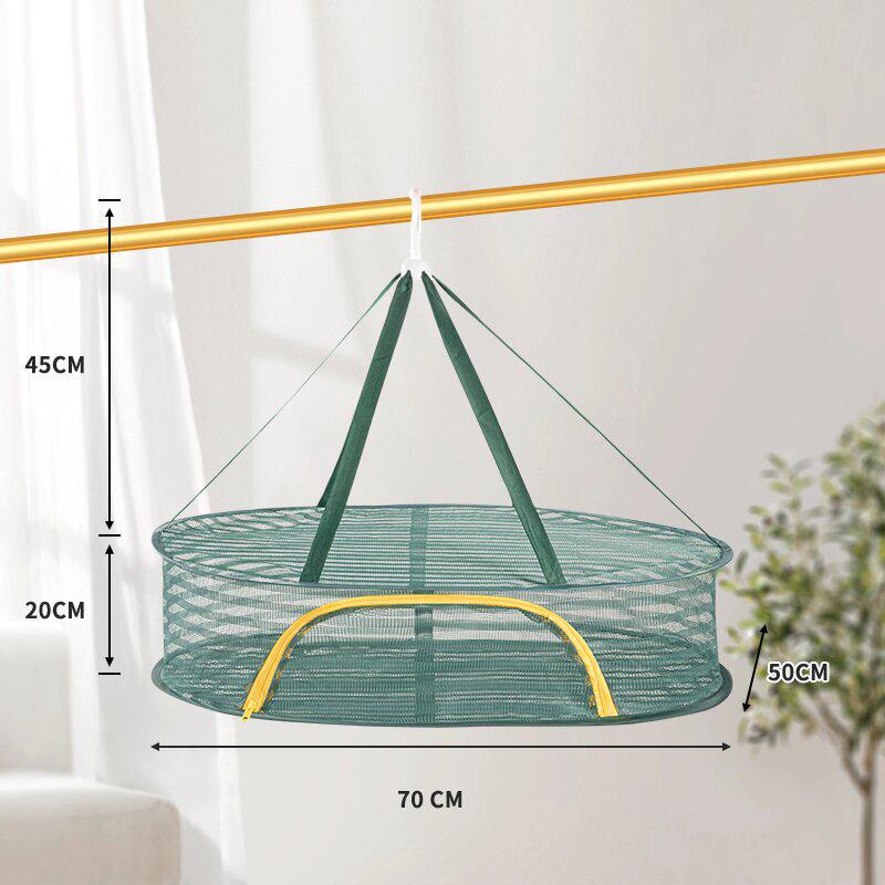 New Style Mosquito-Proof Drying Net for Fish, Chili, Bacon, Sweaters, Underwear - Fully Enclosed Design