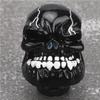 Skull Head Stick Manual Shift Knob Lever Modified Shifter Gear 8MM  10MM  12MM AdaptersBlack