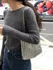 Women's Soft Ribbed Wool Sweater - 2025 Autumn/Winter Round Neck Slim Fit Pullover