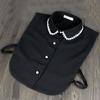 White Bead Fake Collar Women Detachable Collar Shirt Necktie False Collar Female Fake Kragen Sahte Yaka Women Kraagje Nep Dames