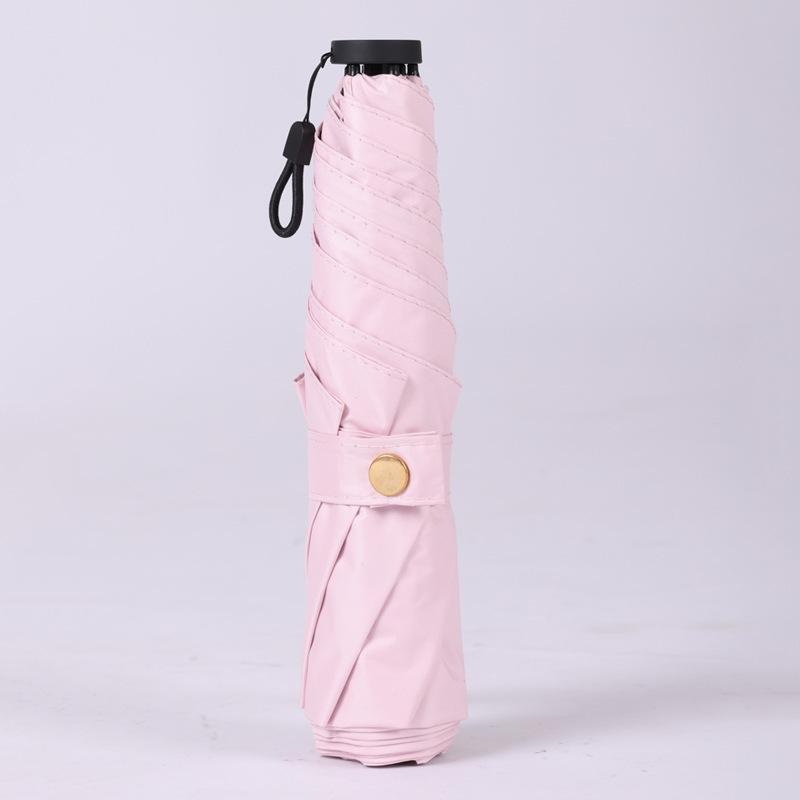 Japanese Pencil Umbrella, Ultra-light Feather Umbrella, Vinyl Sunscreen, Sun Cover, Three-fold Umbrella, Rain and Shine Gift Advertising Umbrella