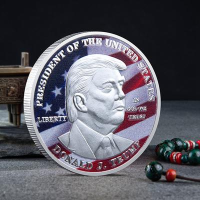 1 Stück Präsident der Vereinigten Staaten Trump USA Münze Gedenkmünze Souvenirs und Geschenke für Trump-Unterstützer