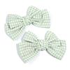 2 Pezzi/lotto Dolce Tessuto a Quadri Fiocco Design alla Moda Fiocchi Colorati per Cucito Fermaglio per Capelli Cerchietto Accessori per Capelli Regalo Forniture per Abbigliamento