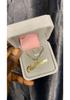 Personalized 18K Gold Plated Stainless Steel Name Necklace with Engraving and Box Chain