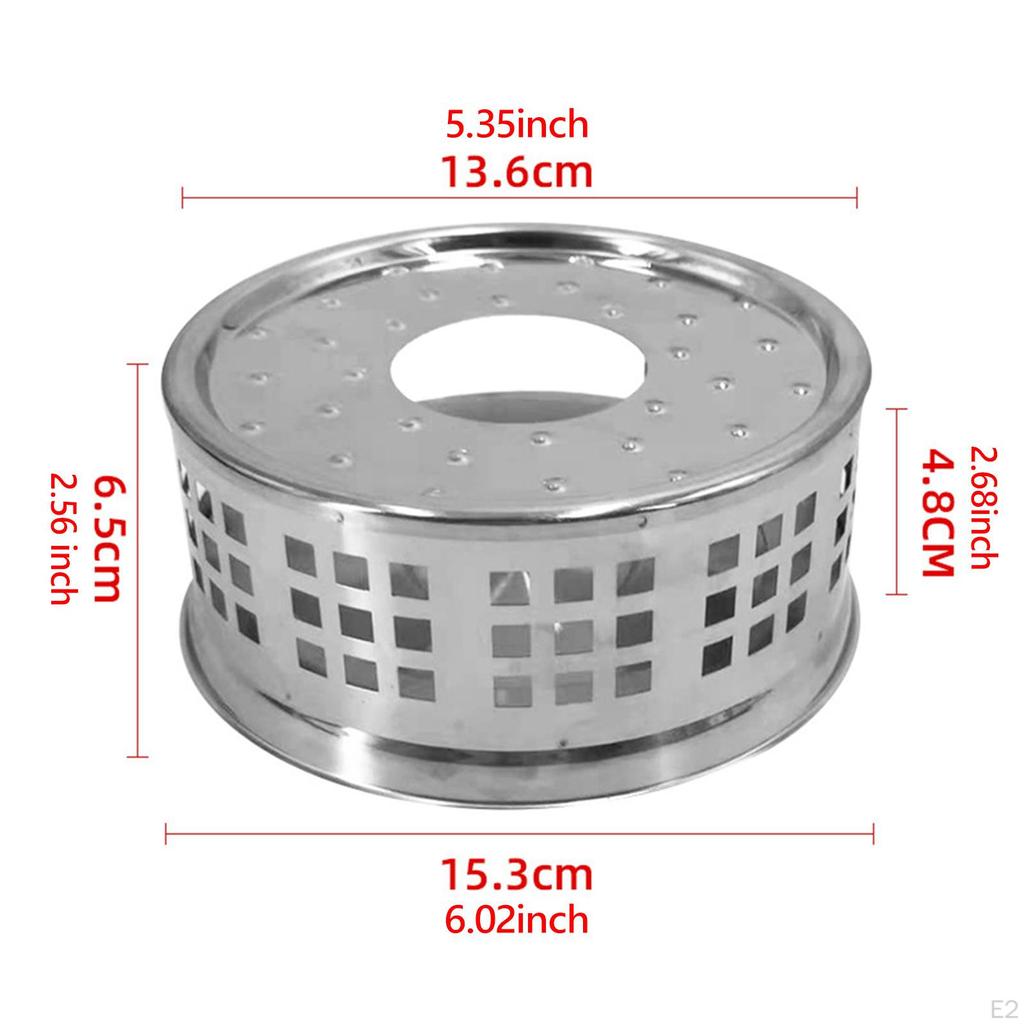 Stal Nierdzewna Podgrzewacz do Herbaty Kuchenka Wydrążony Podgrzewacz na Świeczkę Czajnik do Biura
