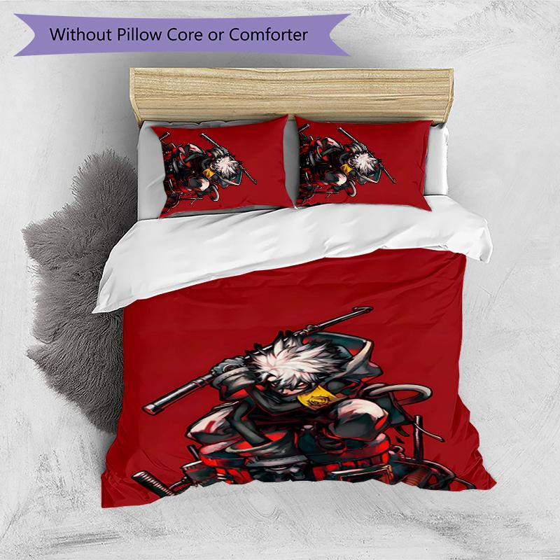Gachiakuta Printed 3PCS Bedding Set Soft Breathable Duvet Cover Pillowcases Set Washable Bedroom Decor Home Gift