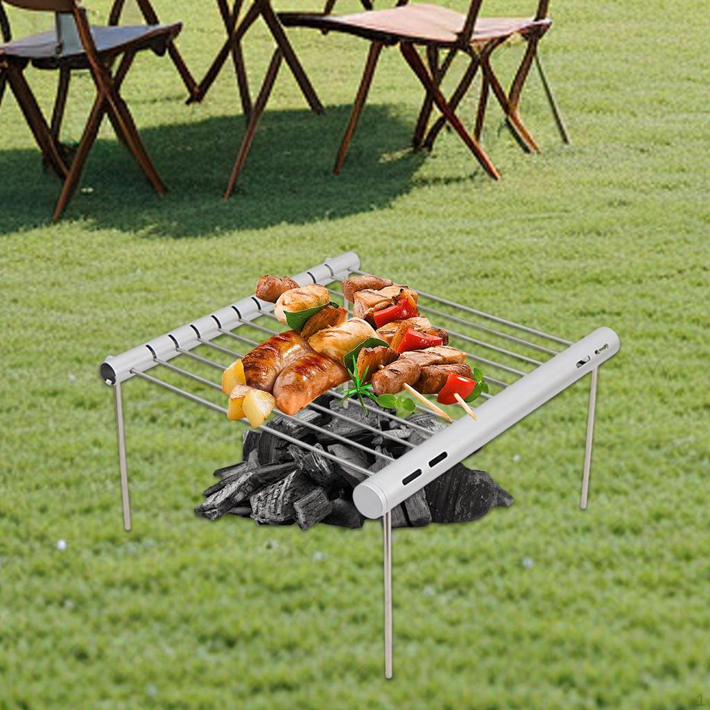 Removable Stand Barbecue Multipurpose Rustproof Stable Outside Pot Assembly Grill Rack