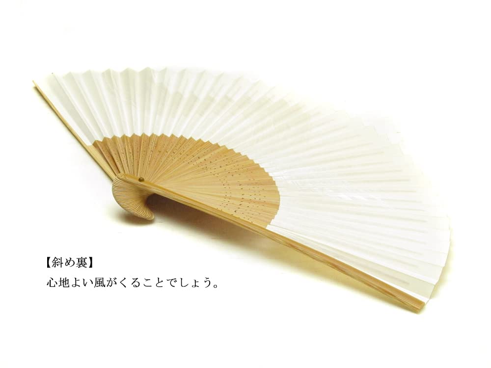 Kamome for made in Japan by paper fan with a Japanese Kyo-sensu (Japanese fan) men, Kyoto, double-sided pattern.
