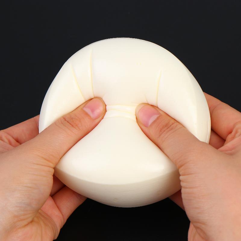 1Pcs Cute Milky White Squeeze Finger Toys Milk Cake Squeeze Taba Soft Toy Stress Relief Props Girl Birthday Gift